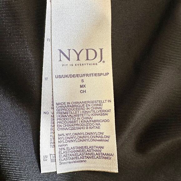NYDJ New Women's Coated Leggings Pants High Rise Black Size Small - Picture 9 of 10